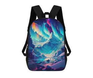 sinyumoney Colorful Ice Cave Landscape Sac À Dos Enfant, Sac À Dos Anime, Grand Sac À Dos Enfant, Sac À Dos Imprimé En 3D Pour Enfants, Cartable, Cartable Pour Garçons Et Filles 17inch