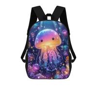 sinyumoney Colorful Jellyfish Ocean Scene-1 Sacs À Dos Pour Enfants, Sac À Dos Scolaire Imprimé En 3D Pour Enfants, Sac À Dos De Voyage, Sac À Livres Pour Enfants 17inch Sac D'école