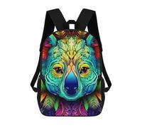 sinyumoney Colorful Koala Illustration Sacs À Dos, Sac À Dos Enfant, Sac D'école, Sac À Dos De Voyage Imprimé En 3D, Accessoire De Mode, Sac À Dos Imperméable Pour Enfants 17inch