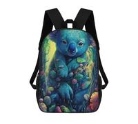 sinyumoney Colorful Koala in Fantasy Forest Sacs À Dos, Sac À Dos Enfant, Sac D'école, Sac À Dos De Voyage Imprimé En 3D, Accessoire De Mode, Sac À Dos Imperméable Pour Enfants 17inch
