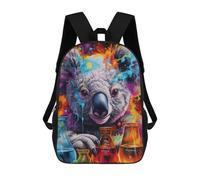 sinyumoney Colorful Koala with Chemical Bottles Sacs À Dos Décontractés Pour Enfants, Sacs D'école Pour Adolescents, Filles Et Garçons, Sacs À Dos Pour Livres 17inch