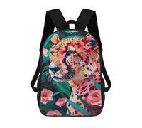 sinyumoney Colorful Leopard Art Print-1 Sac À Dos Scolaire Pour Enfants, Grand Sac À Dos 3D, Cadeau Pour Enfants 17inch