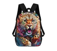 sinyumoney Colorful Leopard Artwork -1 Sac À Dos Scolaire Pour Enfants, Imprimé En 3D, Pour Garçons, Élèves Du Primaire Et Du Collège 17inch