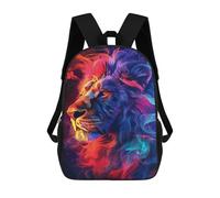 sinyumoney Colorful Lion Art Print-36 Sacs À Dos Pour Enfants, Sac À Dos Scolaire Imprimé En 3D Pour Enfants, Sac À Dos De Voyage, Sac À Livres Pour Enfants 17inch Sac D'école