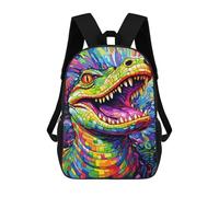 sinyumoney Colorful Lizard Artwork Sacs À Dos Imprimés En 3D Pour Enfants, Sacs D'école Tendance Pour Garçons, Élèves Du Primaire Et Du Collège 17inch