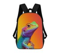 sinyumoney Colorful Lizard Close-Up Sacs À Dos Imprimés En 3D Pour Enfants, Sacs D'école Tendance Pour Garçons, Élèves Du Primaire Et Du Collège 17inch