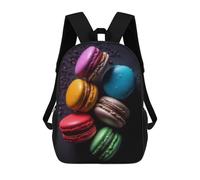 sinyumoney Colorful Macarons Sweet Treats Sac À Dos En Peluche À Motif Dessin Animé, Sac À Dos 3D Pour Enfants, Idée Cadeau D'anniversaire Pour Garçons Et Filles 17inch