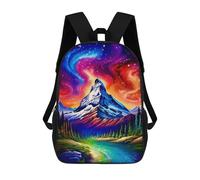 sinyumoney Colorful Mountain Dreamscape Sac À Dos Imprimé Pour Enfants, Sac D'école, Sac De Voyage Pour Adultes Et Enfants 17inch