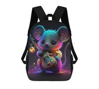 sinyumoney Colorful Mouse Playing Violin Sacs À Dos Décontractés Pour Enfants, Sacs D'école Pour Adolescents, Filles Et Garçons, Sacs À Dos Pour Livres 17inch