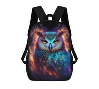 sinyumoney Colorful Mystical Owl Artwork -2 Sac À Dos Enfant, Sac D'école, Sac À Dos Imprimé 3D Avec Motif De Dessin Animé, Grande Capacité, Pour Garçons Et Filles 17inch