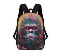 sinyumoney Colorful Mythical Beast Portrait Sacs À Dos Décontractés Pour Enfants, Sacs D'école Pour Adolescents, Filles Et Garçons, Sacs À Dos Pour Livres 17inch