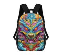 sinyumoney Colorful Mythical Creature -1 Sac À Dos Scolaire Pour Enfants 17 Pouces, Sac À Dos Décontracté Pour Les Voyages, Grand Sac À Dos De Jour Pour Garçons Et Filles 17inch