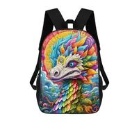 sinyumoney Colorful Mythical Dragon Sac À Dos Scolaire Pour Enfants, Imprimé En 3D, Sac À Dos Tendance Pour Garçons, Élèves Du Primaire Et Du Collège 17inch