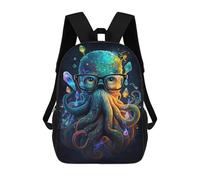 sinyumoney Colorful Octopus Art Print-10 Sacs À Dos Pour Enfants, Sac À Dos Scolaire Imprimé En 3D Pour Enfants, Sac À Dos De Voyage, Sac À Livres Pour Enfants 17inch Sac D'école