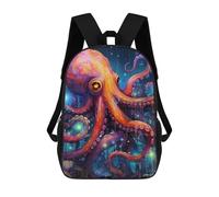 sinyumoney Colorful Octopus Artwork -3 Sacs À Dos Décontractés Pour Enfants, Sacs D'école Pour Adolescents, Filles Et Garçons, Sacs À Dos Pour Livres 17inch
