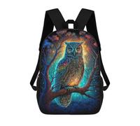 sinyumoney Colorful Owl Artwork-8 Sac À Dos Scolaire Pour Enfants, Imprimé En 3D, Pour Garçons, Élèves Du Primaire Et Du Collège 17inch
