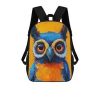 sinyumoney Colorful Owl Painting Artwork Sac À Dos Imprimé 3D Pour Enfants, Sac À Dos Léger Pour Écoliers Et Écoliers, Sac À Goûter Pour La Crèche 17inch