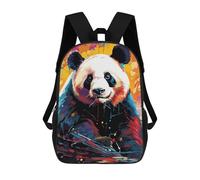 sinyumoney Colorful Panda Artwork-1 Sac À Dos Enfant, Cartable, Sac D'école, Motif Dessin Animé 3D, Sac Pour Ordinateur Portable, Pour Garçons Et Filles 17inch