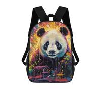sinyumoney Colorful Panda Artwork-4 Sac À Dos Enfant, Sac D'école, Sac À Dos Imprimé 3D Avec Motif De Dessin Animé, Grande Capacité, Pour Garçons Et Filles 17inch