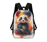 sinyumoney Colorful Panda Bear Sac À Dos Enfant, Cartable Imprimé En 3D Pour Garçons Et Adolescents 17inch