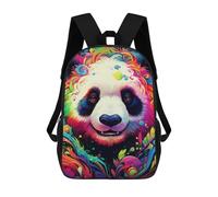 sinyumoney Colorful Panda Illustration Sac À Dos Scolaire Pour Enfants, Imprimé En 3D, Pour Garçons, Élèves Du Primaire Et Du Collège 17inch