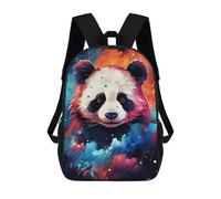 sinyumoney Colorful Panda Portrait -2 Sac À Dos Scolaire Pour Enfants, Imprimé En 3D, Sac À Dos Tendance Pour Garçons, Élèves Du Primaire Et Du Collège 17inch