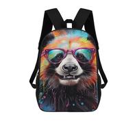 sinyumoney Colorful Panda Portrait Sacs À Dos Décontractés Pour Enfants, Sacs D'école Pour Adolescents, Filles Et Garçons, Sacs À Dos Pour Livres 17inch