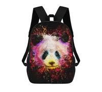 sinyumoney Colorful Panda Splash Art Sac À Dos Imprimé Pour Enfants, Sac D'école, Sac De Voyage Pour Adultes Et Enfants 17inch