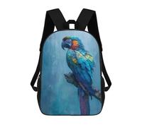 sinyumoney Colorful Parrot Artwork Sacs À Dos Pour Enfants, Sac À Dos Scolaire Imprimé En 3D Pour Enfants, Sac À Dos De Voyage, Sac À Livres Pour Enfants 17inch Sac D'école