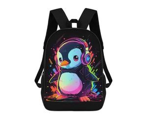 sinyumoney Colorful Penguin Music Sacs À Dos Scolaires Pour Enfants, Sac D'école Tendance, Sac D'école Imprimé En 3D Pour Garçons, Élèves Du Primaire Et Du Collège 17inch