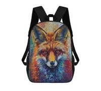 sinyumoney Colorful Red Fox Sac À Dos, Cartable Imprimé En 3D, Sac À Goûter, Sac À Dos De Voyage, Sac À Dos Entre Amis, Sac À Dos Scolaire Pour Filles Et Garçons 17inch