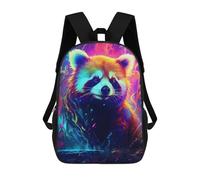 sinyumoney Colorful Red Panda Artwork Sac À Dos Scolaire Imprimé En 3D Pour Enfants, Sac À Dos De Voyage Tendance Et Décontracté Pour Écoliers 17inch