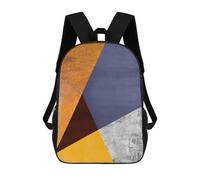 sinyumoney Colorful Shapes 2 Sac À Dos Enfant, Cartable Imprimé En 3D Pour Garçons Et Adolescents 17inch