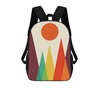 sinyumoney Colorful Shapes A1 Sacs À Dos Pour Enfants, Cartables Imprimés En 3D, Sacs À Dos Pour Élèves Du Primaire Et Du Collège (garçons Et Filles) 17inch
