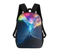 sinyumoney Colorful Sky Man Mountain Sacs À Dos Décontractés Pour Enfants, Sacs D'école Pour Adolescents, Filles Et Garçons, Sacs À Dos Pour Livres 17inch