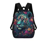 sinyumoney Colorful Tiger Art Print-20 Sac À Dos Scolaire Imprimé En 3D Pour Garçons Et Filles, Sac À Dos Pour Enfants, Sac De Voyage 17inch