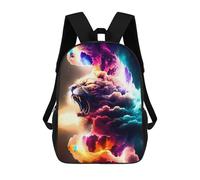 sinyumoney Colorful Tiger in Clouds Sacs À Dos Scolaires Pour Enfants, Sac D'école Imprimé En 3D Pour Garçons, Élèves Du Primaire Et Du Collège 17inch