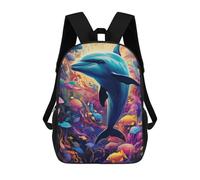 sinyumoney Colorful Underwater Dreams Sac À Dos Pour Garçons Et Adolescents, Sacs À Dos Pour Filles, Sacs À Dos Pour Tout-petits, Sacs À Livres Pour L'école Primaire Et Le Collège 17inch