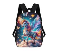 sinyumoney Colorful Unicorn 17inch Sacs À Dos Scolaires Imprimés En 3D - Sacs À Dos Tendance Pour Garçons Du Primaire Et Du Collège