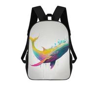 sinyumoney Colorful Whale Sacs À Dos Pour Enfants, Sac D'école Imprimé En 3D, Cartable Pour Enfants, Sac De Voyage, Sac À Dos Garçon Fille, Sac D'école Pour Enfants 17inch