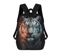 sinyumoney Colorful White Tiger Sacs À Dos Imprimés En 3D 17inch Sac À Dos Scolaire Pour Enfants, Sac À Dos Décontracté Pour La Journée, Sac De Voyage Décontracté Pour Les Élèves Du Collège