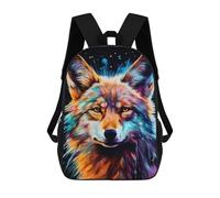 sinyumoney Colorful Wolf Portrait-35 Sac À Dos Pour Garçons Et Adolescents, Sacs À Dos Pour Filles, Sacs À Dos Pour Tout-petits, Sacs À Livres Pour L'école Primaire Et Le Collège 17inch