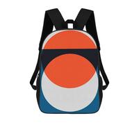 sinyumoney Conceptual Circles Sac À Dos Enfant Tendance Et Amusant, Sac À Dos Pour Garçons Et Adolescents, Sac D'école Imprimé En 3D Pour Garçons 17inch