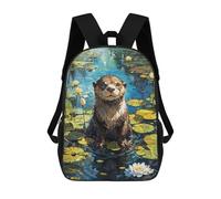 sinyumoney Contentment in The Lilies Sac À Dos Enfant, Cartable, Sac D'école, Motif Dessin Animé 3D, Sac Pour Ordinateur Portable, Pour Garçons Et Filles 17inch