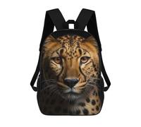 sinyumoney Cool Cheetah Portrait Sac À Dos Scolaire, Sac À Dos Pour Garçons Et Adolescents, Cadeau, Sac À Dos Imprimé En 3D, Sac À Dos Scolaire, Sac À Livres 17inch