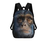 sinyumoney Cool Chimpanzee Portrait Sacs À Dos Scolaires Pour Enfants, Sac D'école Tendance, Sac D'école Imprimé En 3D Pour Garçons, Élèves Du Primaire Et Du Collège 17inch
