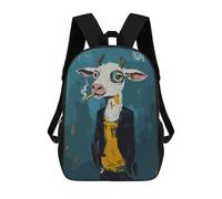 sinyumoney Cool Cow with Cigarette Sacs À Dos Pour Enfants, Sac À Dos Scolaire, Sac À Dos Imprimé En 3D Pour Enfants, Sac À Dos De Voyage, Sac À Livres, Sac D'école Pour Enfants 17inch