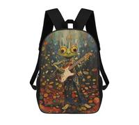 sinyumoney Cool Frog Rock Star Sacs À Dos Imprimés En 3D Pour Enfants, Sacs D'école Tendance Pour Garçons, Sacs De Voyage, Sacs Scolaires Pour Élèves Du Primaire 17inch