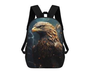 sinyumoney Cool Wild Bald Eagle Sacs À Dos Scolaires Pour Enfants, Cartables Imprimés En 3D, Sacs D'école Tendance Pour Garçons, Élèves Du Primaire Et Du Collège 17inch