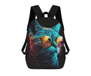 sinyumoney CoolCatNumeroDos Sac À Dos Scolaire Pour Filles Et Garçons, Grande Capacité, Léger, Pour Enfants Et Étudiants 17inch